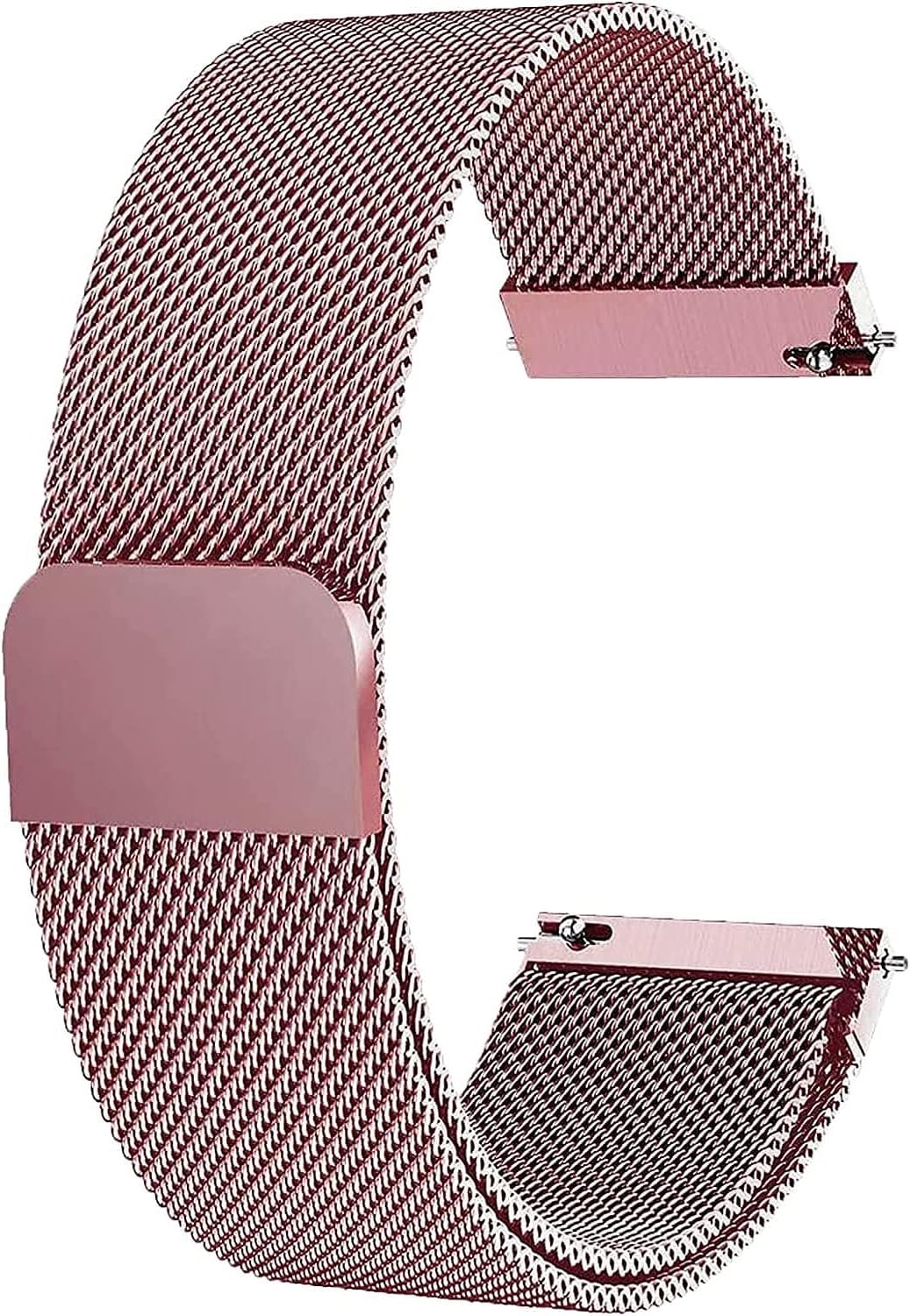 INEFABLE 22mm Stainless Steel Chain Watch Strap Band for ColorFit Ultra/Ultra 2, Amazfit GTR (47mm)/ GTR 2E, One Plus(46mm), Galaxy Watch 3 45mm, Realme S/S Pro - Pack of 1 (Rose Gold)