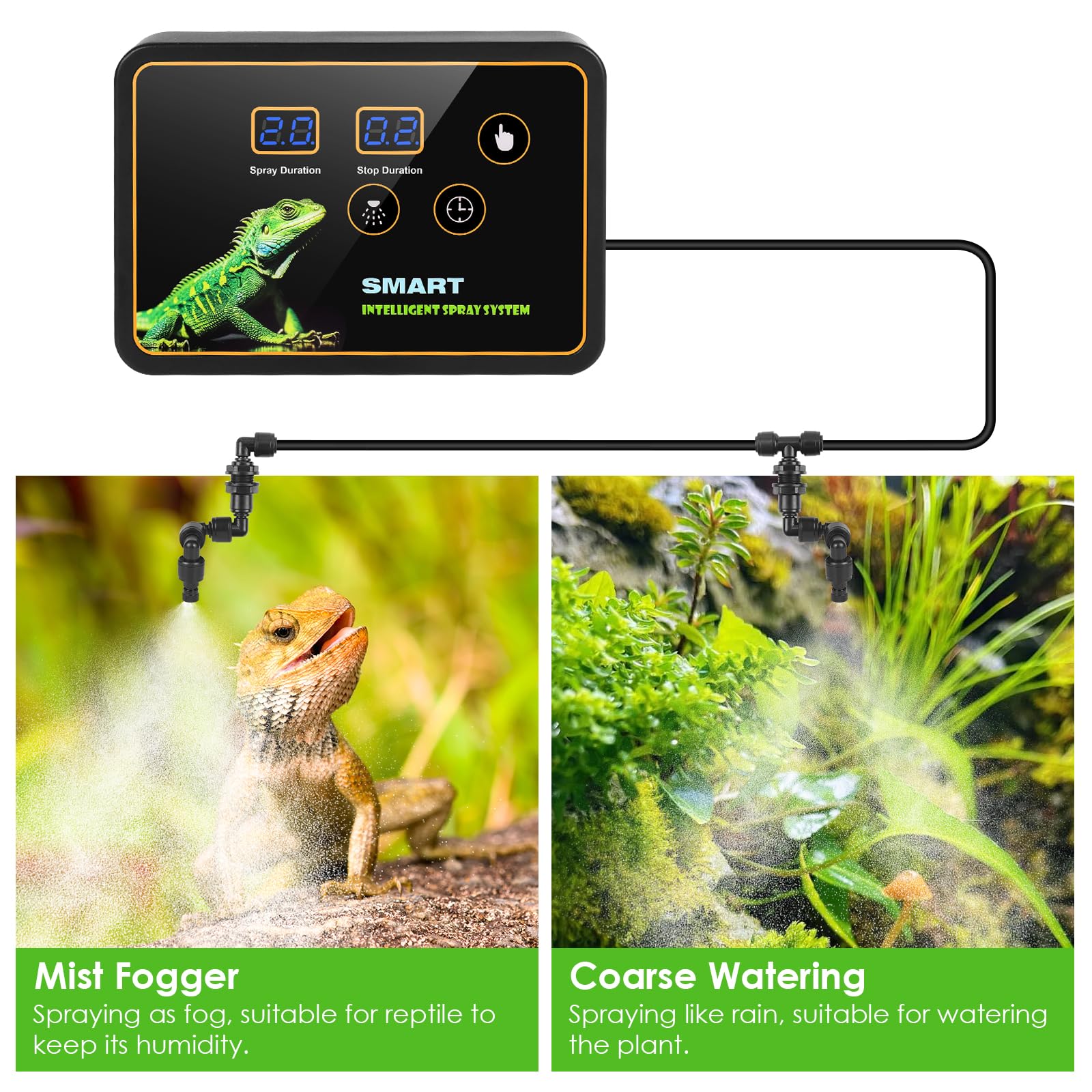 Nebulizzatore Per Terrario Con Timer - Umidificatore Automatico Per Rettili E Piante, 360° Regolabile - Foto 9