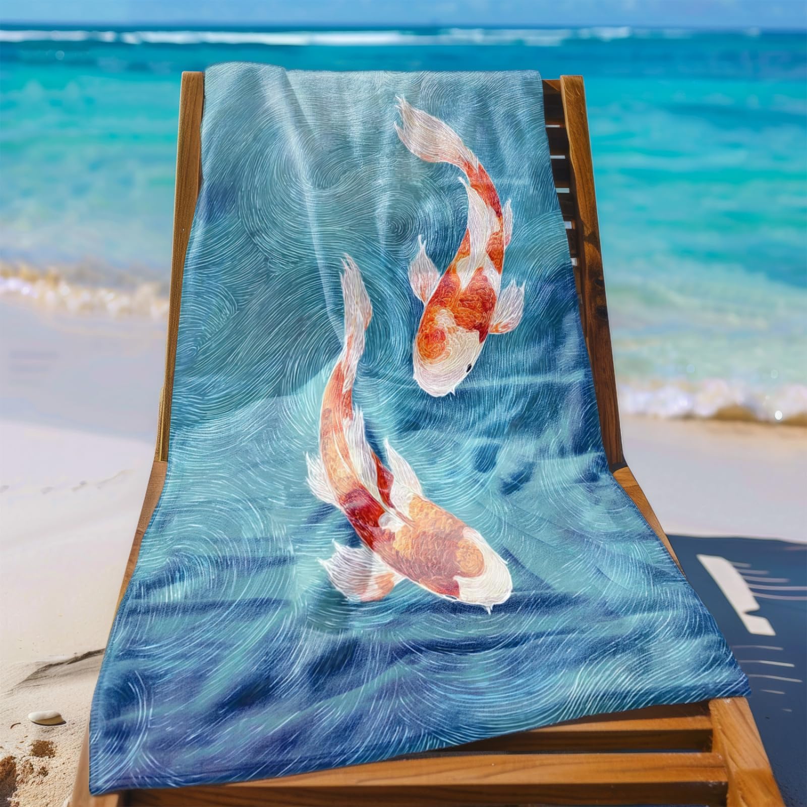 Genérico Toalla Playa Grande Rojo Amarillo Abstracto Microfibra Secado Rápido Oversize Toalla Sin Arena Súper Ligera Piscina Camping Picnic Yoga Gimnasio Y Deportes Viaje