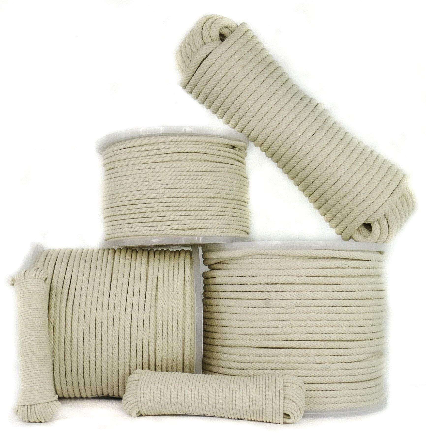 Buy SGT KNOTS Cotton Sash Cord 1/4 in x 100 ft Hank, Natural White