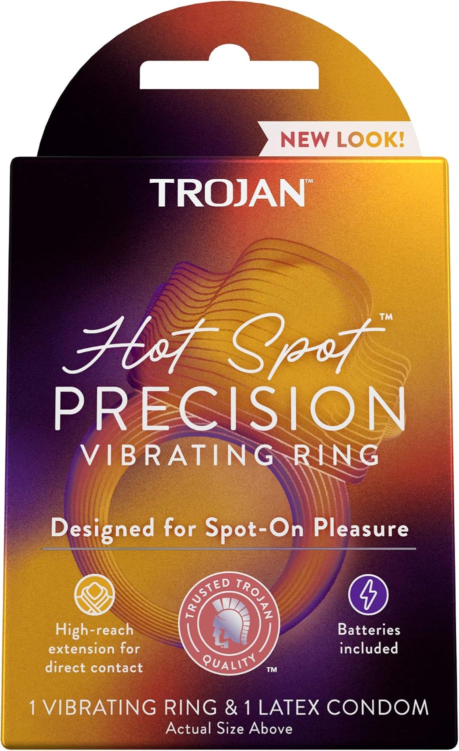 Trojan Vibrations Hot Spot Vibrating Ring Couples Massager