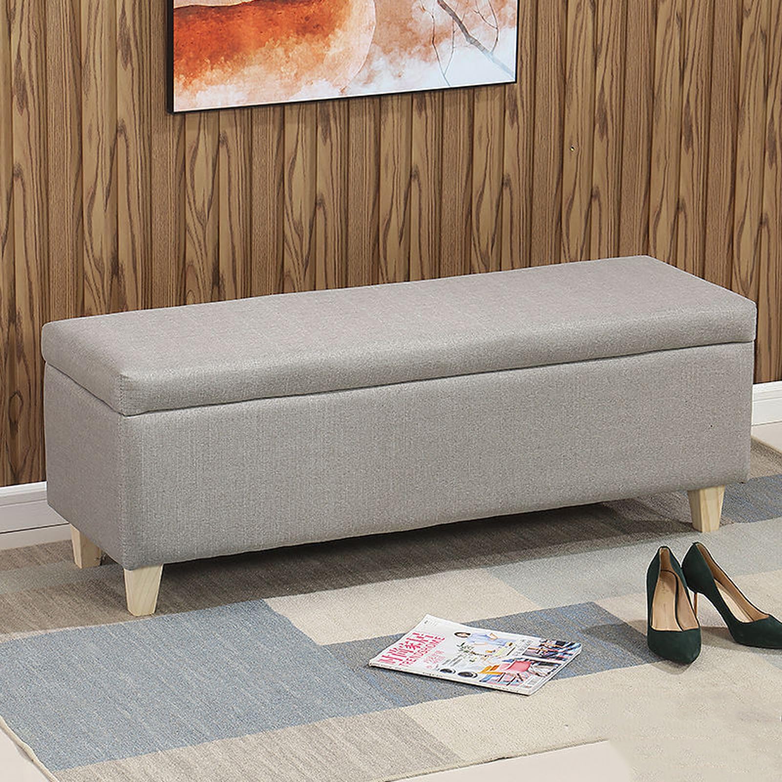 Banc de rangement pour couloir et entrée afin de gagner de la place