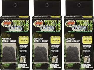(3 Pack) Zoo Med Turtle Clean 15 Activated Carbon Inserts