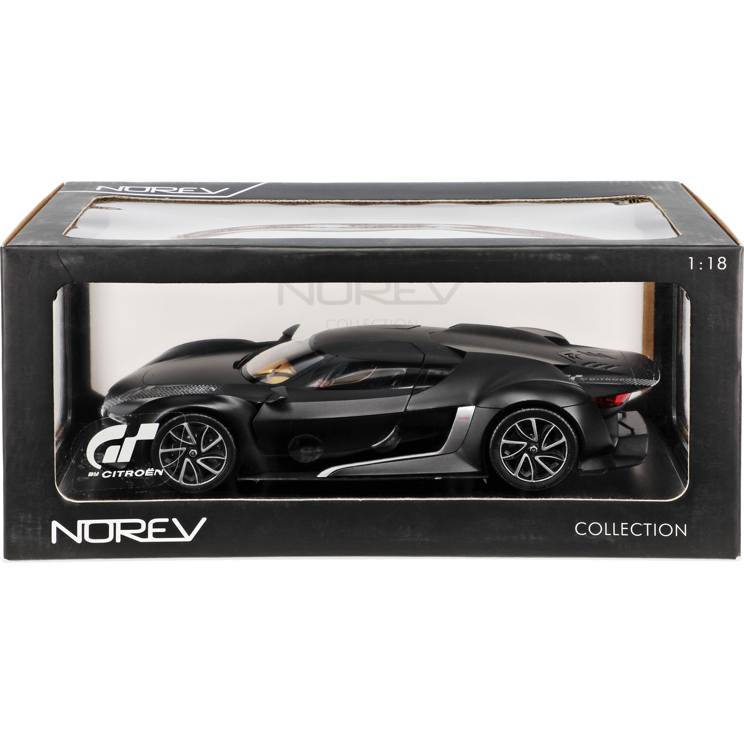 Norev Citroen GT Matt Schwarz Coupe 2008 1/18 Modell Auto