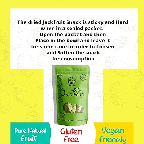 Miniatura 2 de Akshit Rebanadas de yaca secas, jaca deshidratada, aperitivos de frutas naturales, sin azúcar añadido, aperitivos saludables para niños y adultos,