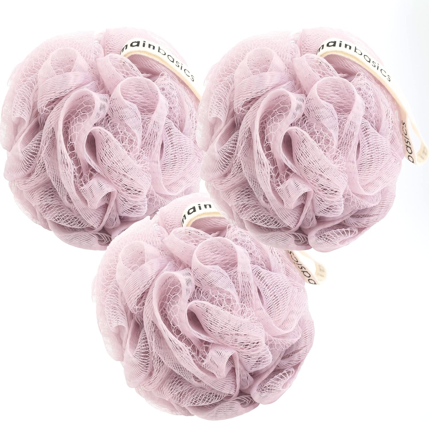 MainBasics Bath Shower Loofah Sponge Pouf Body Wash