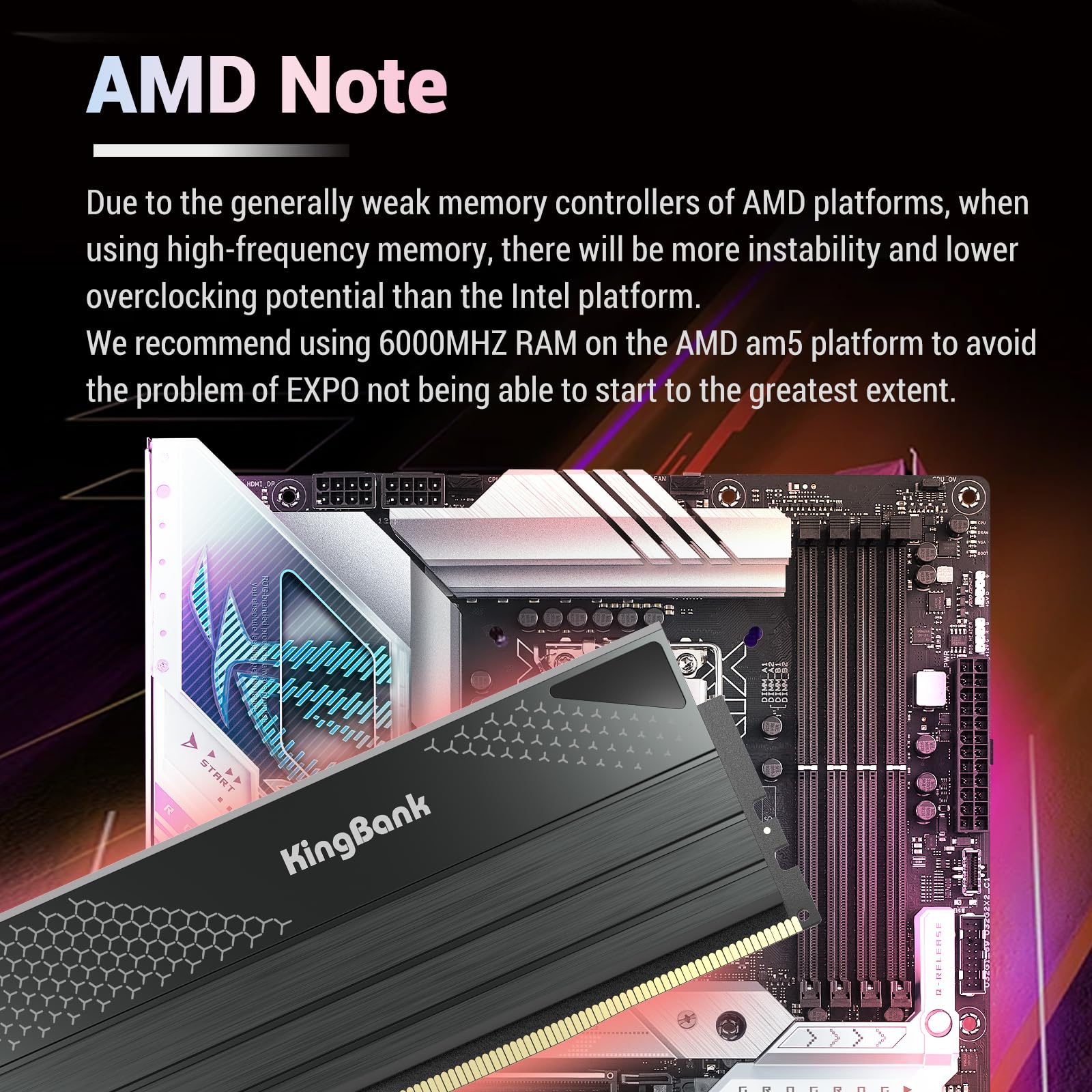 Amazon.co.jp: コンピューターメモリ Ram Hynix A-die KingBank DDR5