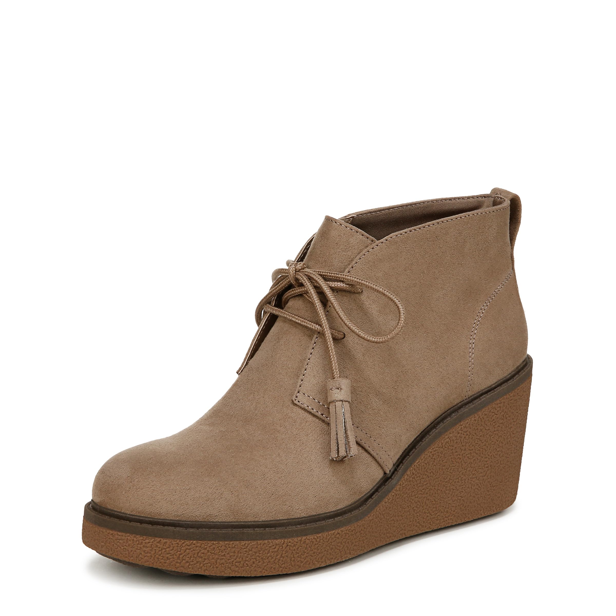 Dr Scholls Womens Aurora Ankle Boot Mocha Taupe Microfiber 8 5 M