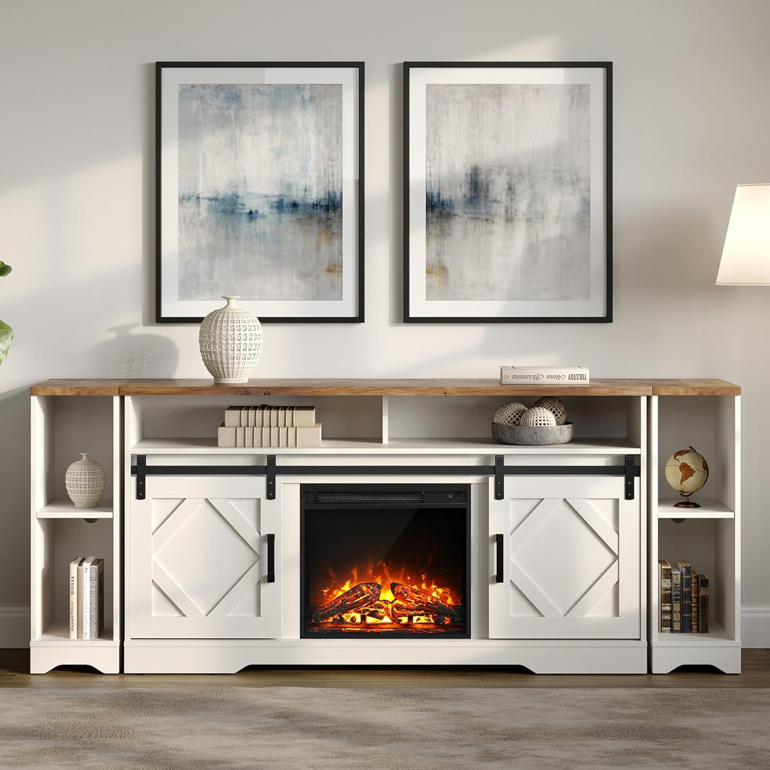 Fireplace Tv Stand 85 Inch
