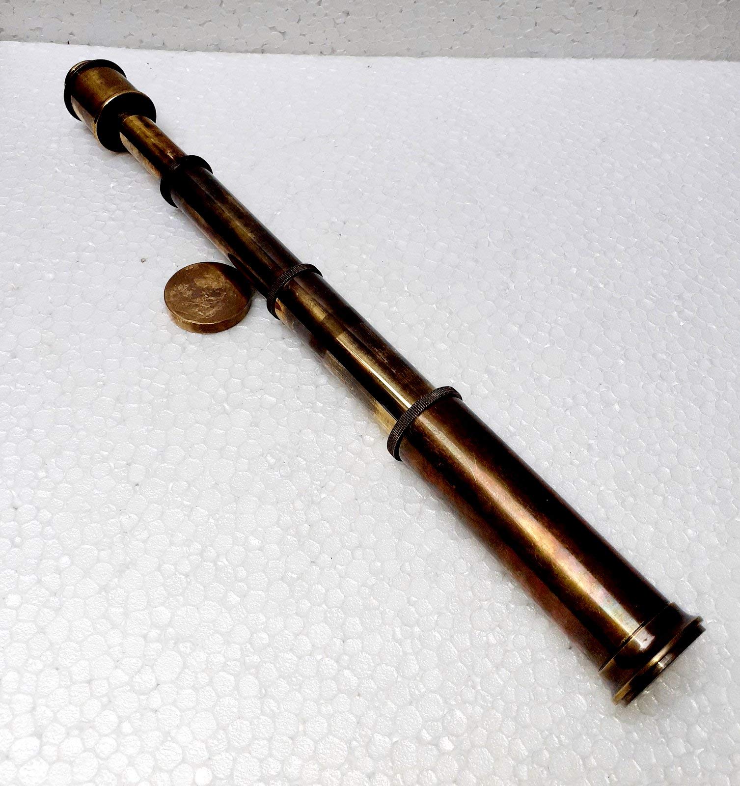 Amazon.co.jp: Black Antique 約16インチ 真鍮望遠鏡 Spyglass
