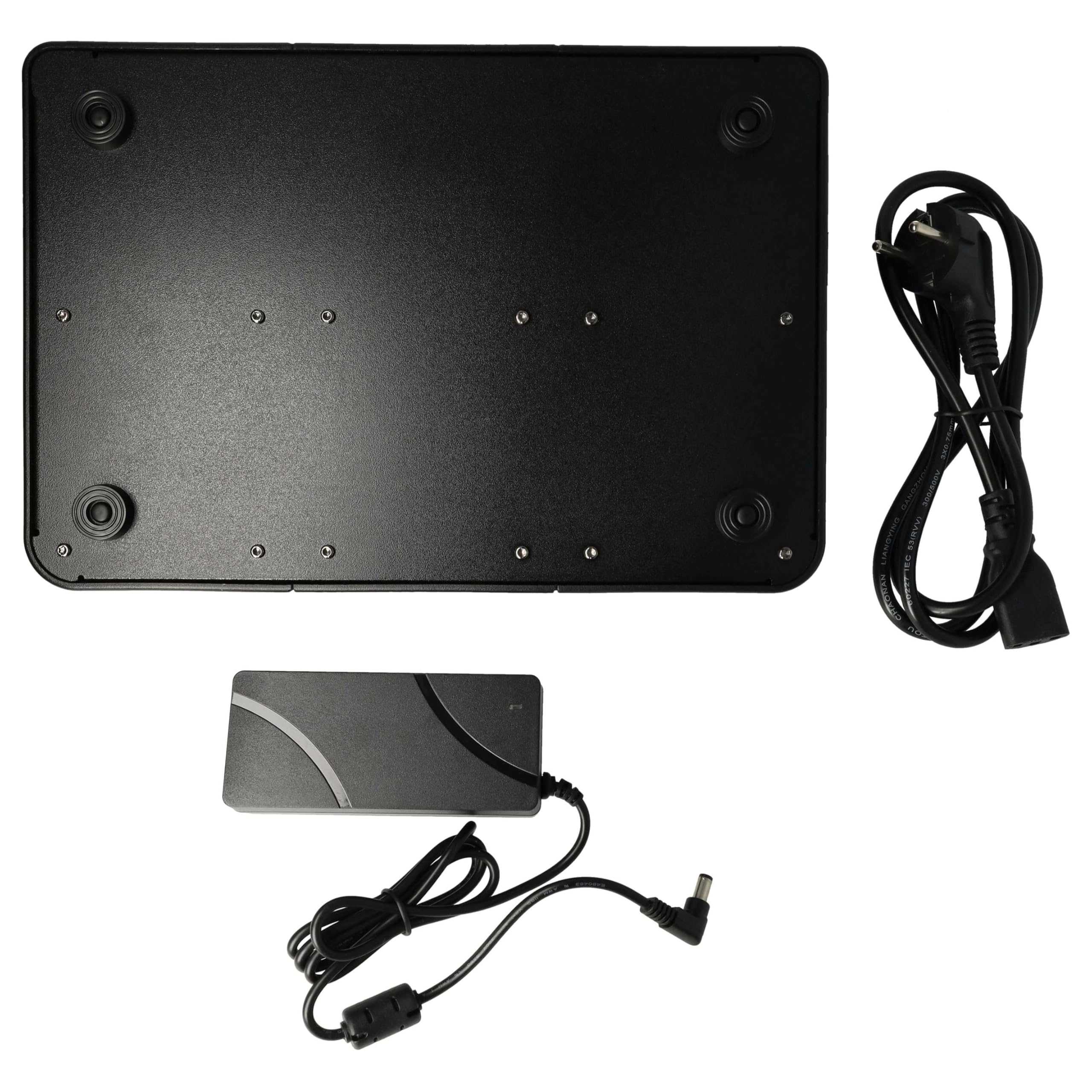 vhbw Cargador 6 Compartimentos Compatible con Motorola DP2000, DP-2400, DP2600, DP2400 baterías de Radio - Estación de Carga + Fuente de alimentación