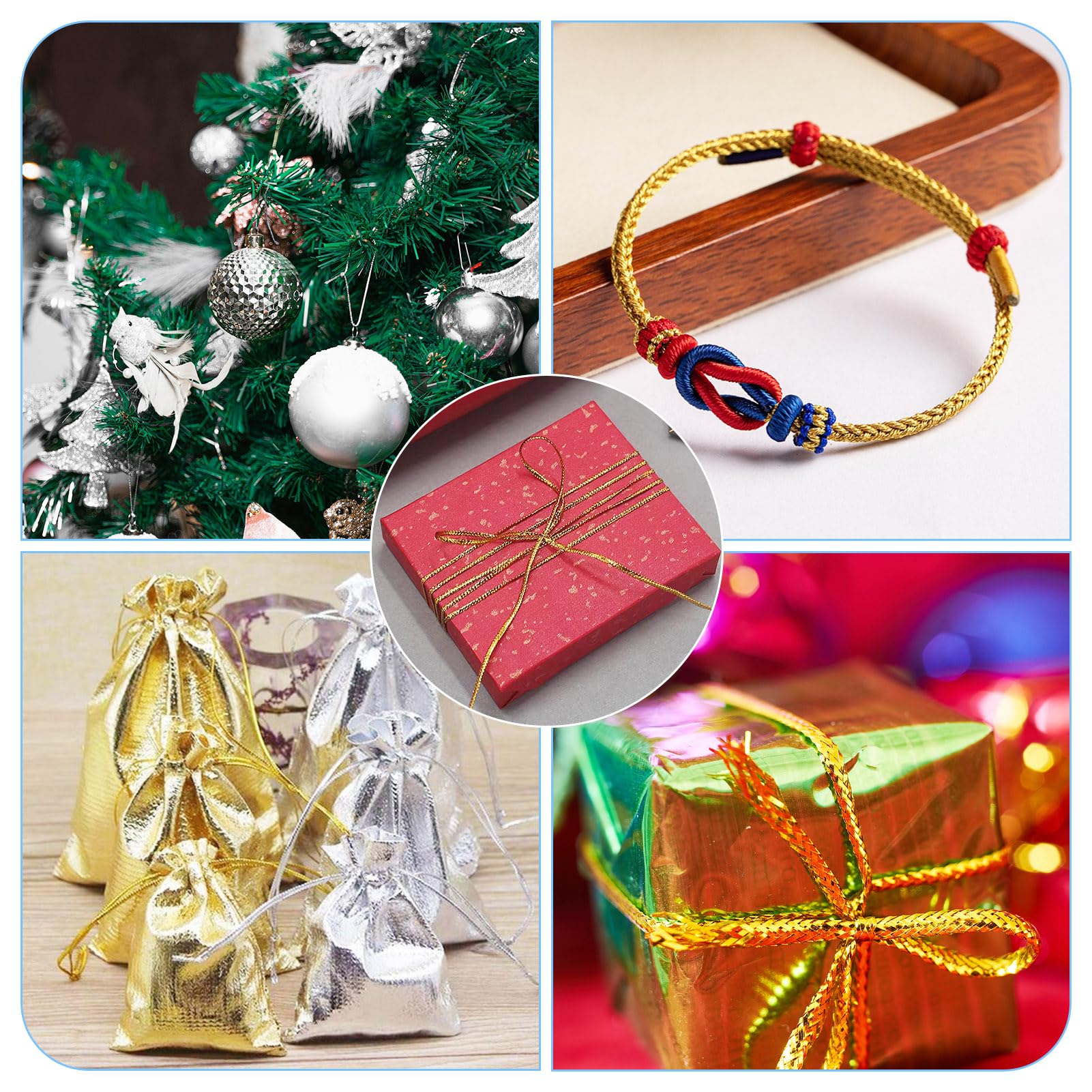 PandaHall Lot De 10 Rouleaux De Fil à Broder 3 Plis Pour