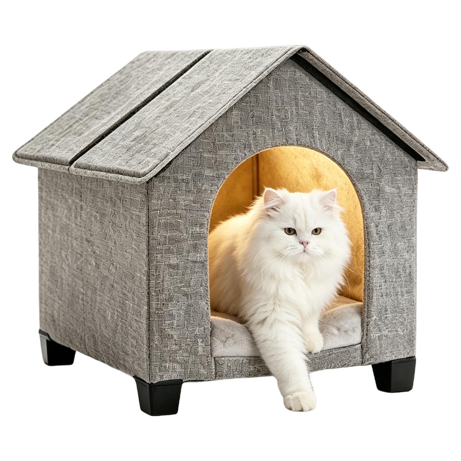 Cucciolo Animali | Caldo nido invernale per gatti Per Il Relax Del Vostro Compagno In Tempo Freddo Al Coperto Cortile Patio E Casa