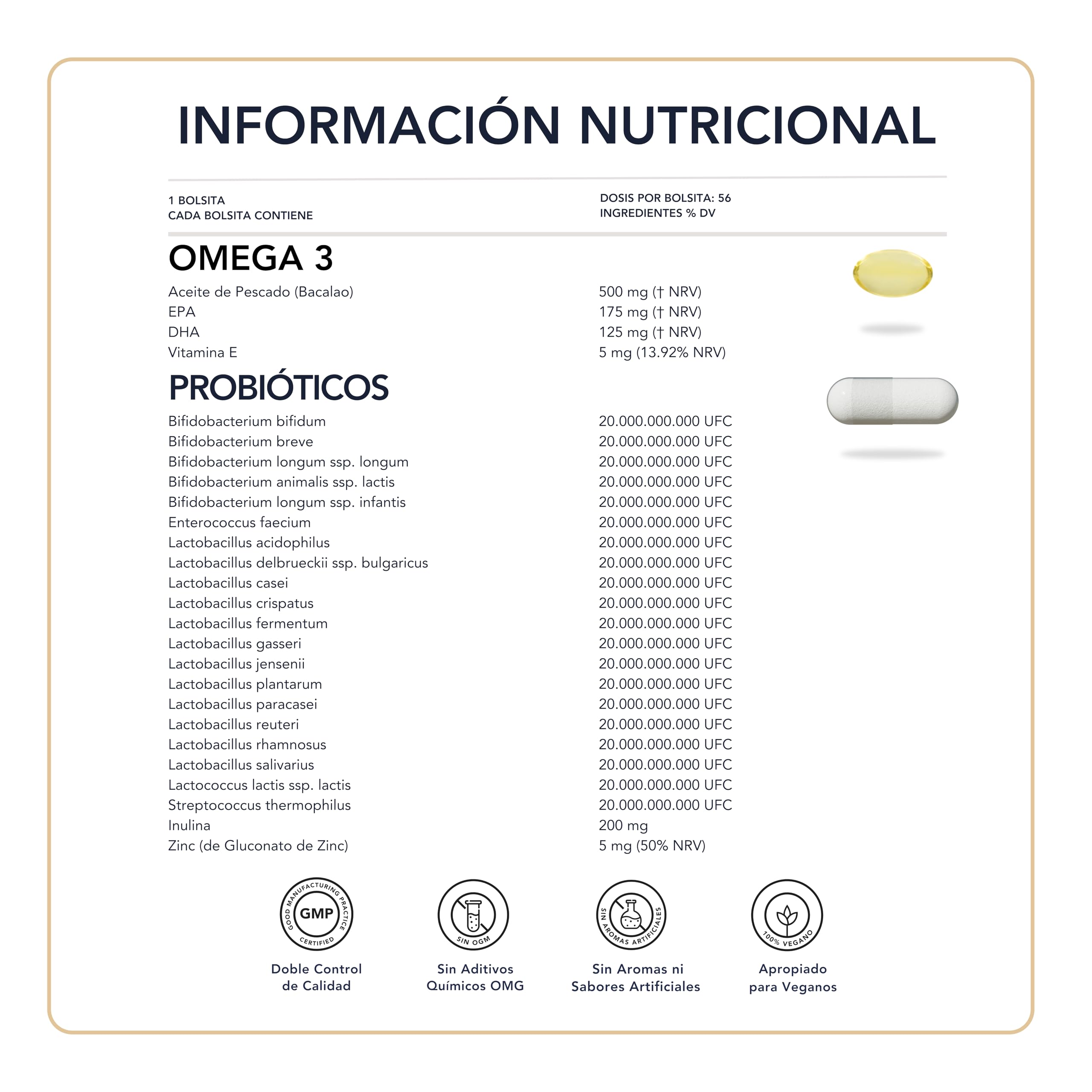 Gestión Avanzada de la Salud Intestinal – Probióticos, Omega-3 TG, L-Glutamina, Berberina, Quercetina y Trans-Resveratrol – Sin OMG | Sinergia excepcional para microbiota y barrera intestinal