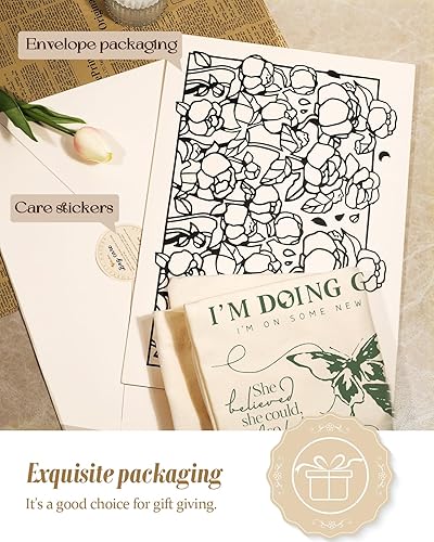 Miniatura 10 de Aesthetic Canvas Tote Bag - Reusable Shoulder Tote Bag for Women Lady Casual Vacation, Shopping, Work, Gym