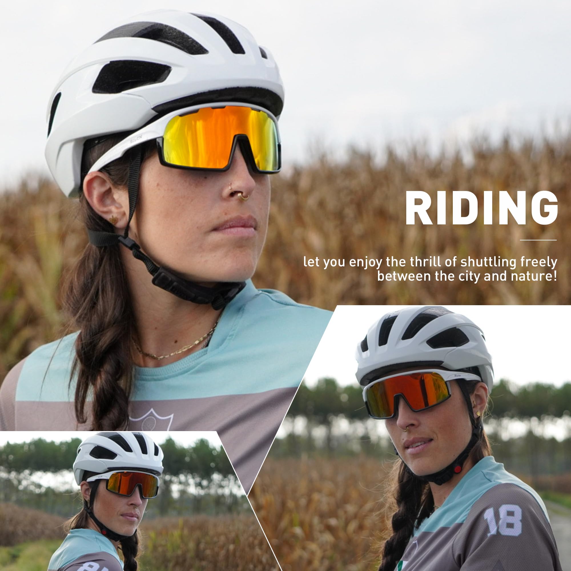 Snapklik.com : Polarized Cycling Glasses Sports Sunglasses Men Women ...