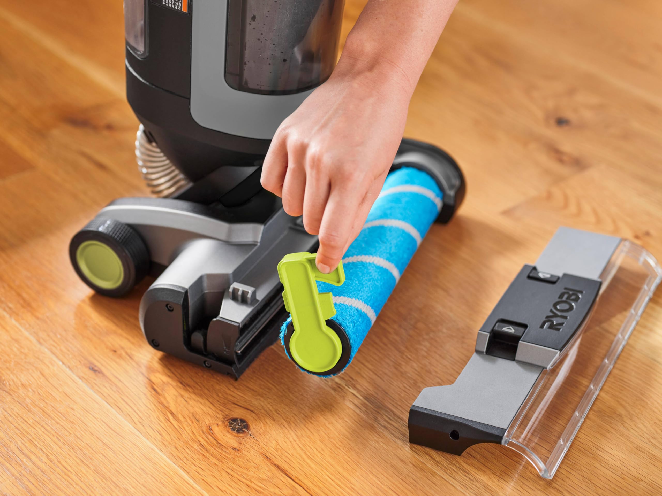 RYOBI 18 V ONE+ Brushless Multiflächenreiniger RHFC18BL-0 5133006325, 3-in-1 Staubsaugen, Wischen & Trocknen, ohne Akku und Ladegerät, Anthrazit