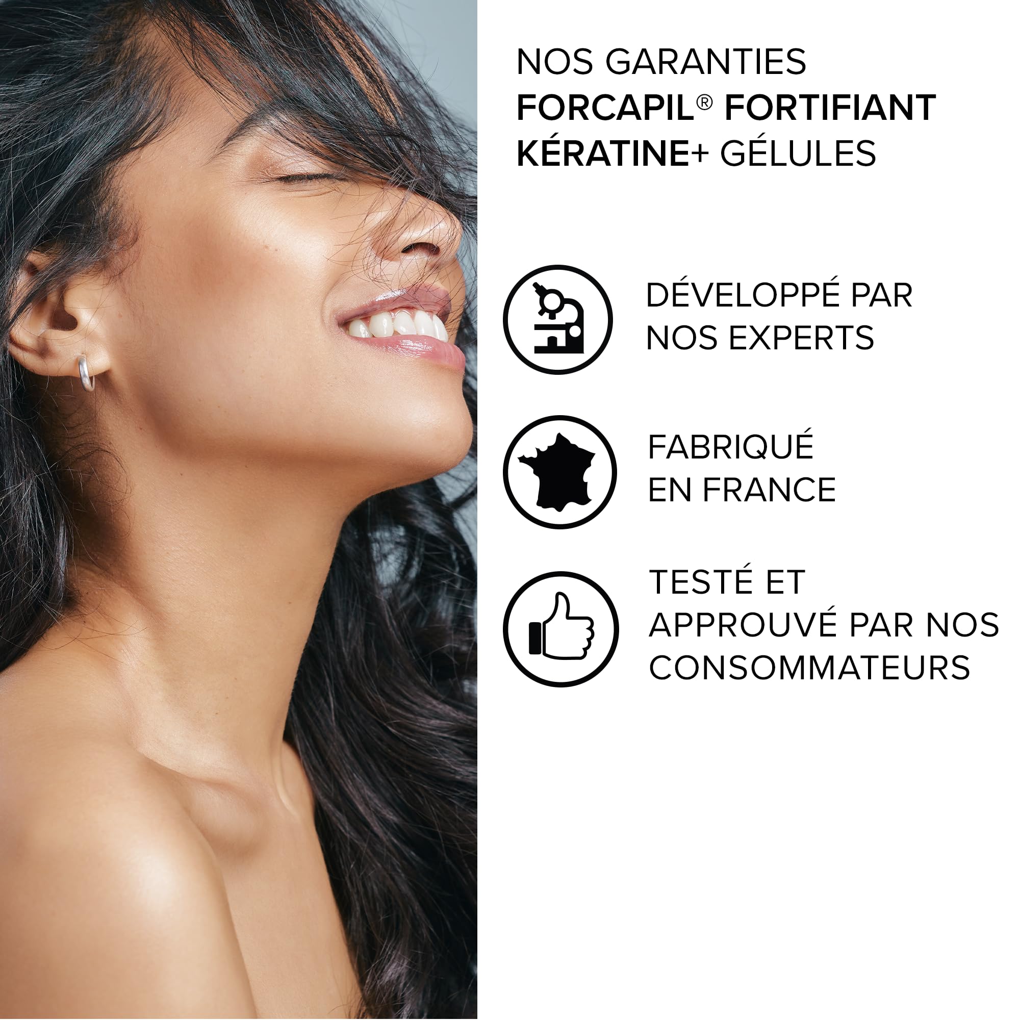 Arkopharma Forcapil Fortifiant Kératine+ Programme 3 mois 120 + 60 Gélules