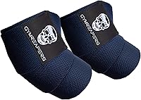 Vista 7 de Gymreapers Coderas de levantamiento de pesas (1 par) – Correa de compresión flexible de 40 pulgadas para codo y soporte para articulaciones