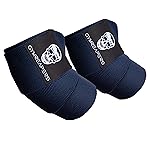 Gymreapers Weightlifting Elbow Wraps (1 Pair) - Flexible 40\'\' Elbow Compression Strap & Joint Support Brace - For Bench Press, Powerlifting, and Pressing (Navy)