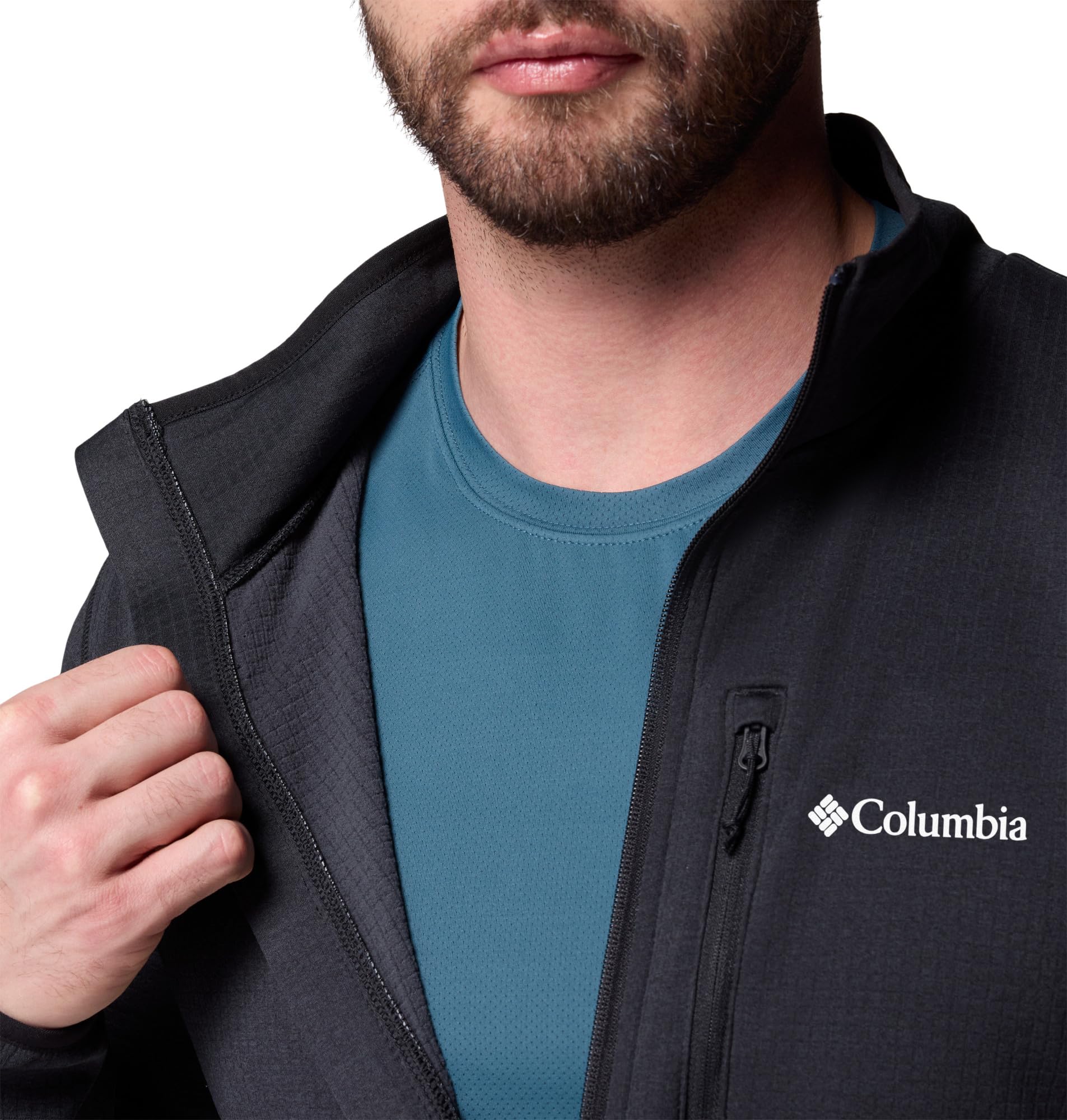 Columbia Kurtka polarowa z zamkiem błyskawicznym Mężczyźni Essential Hike Grid Fleece Full Zip