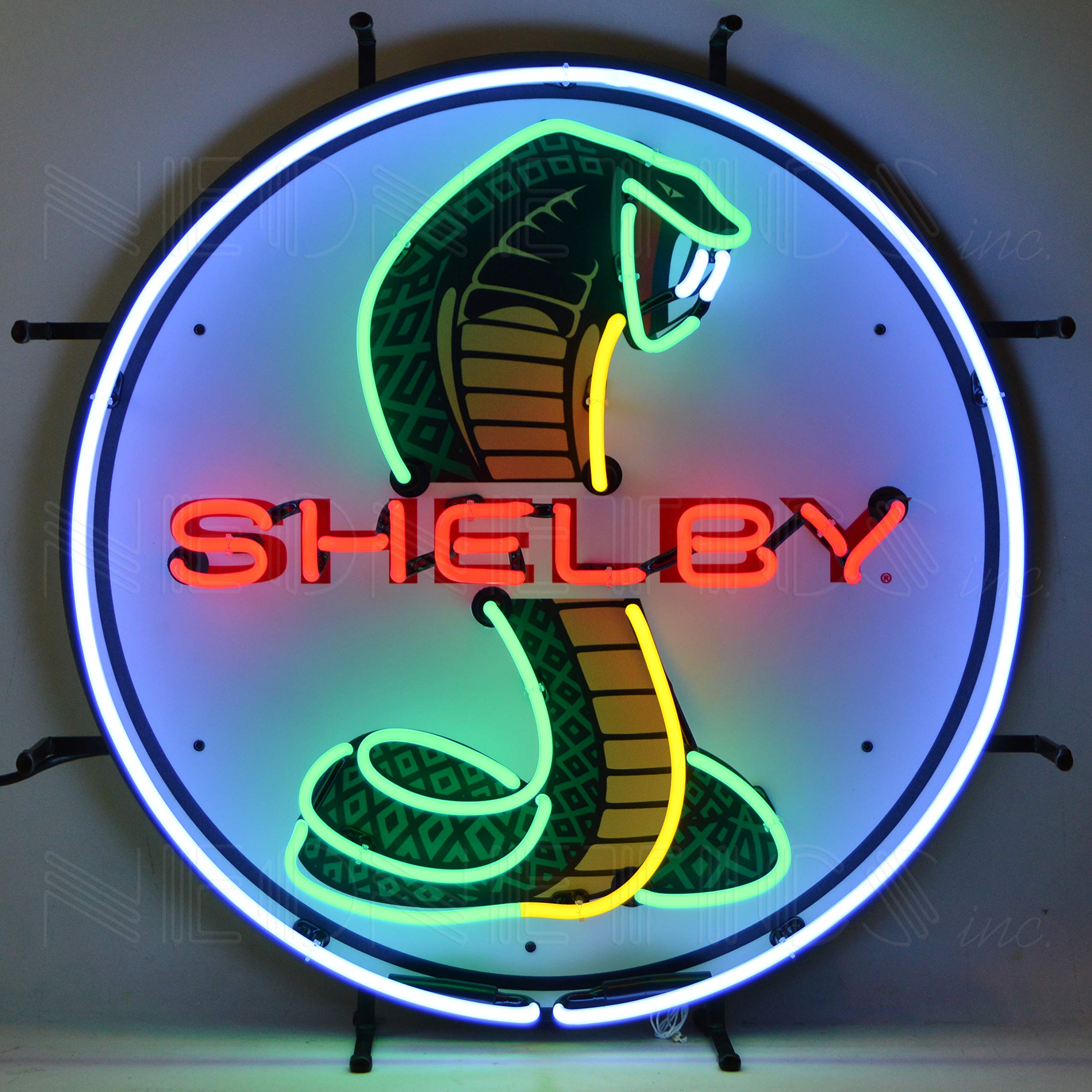 Amazon.com: Neonetics Shelby Cobra Circle NEON Sign with Backing