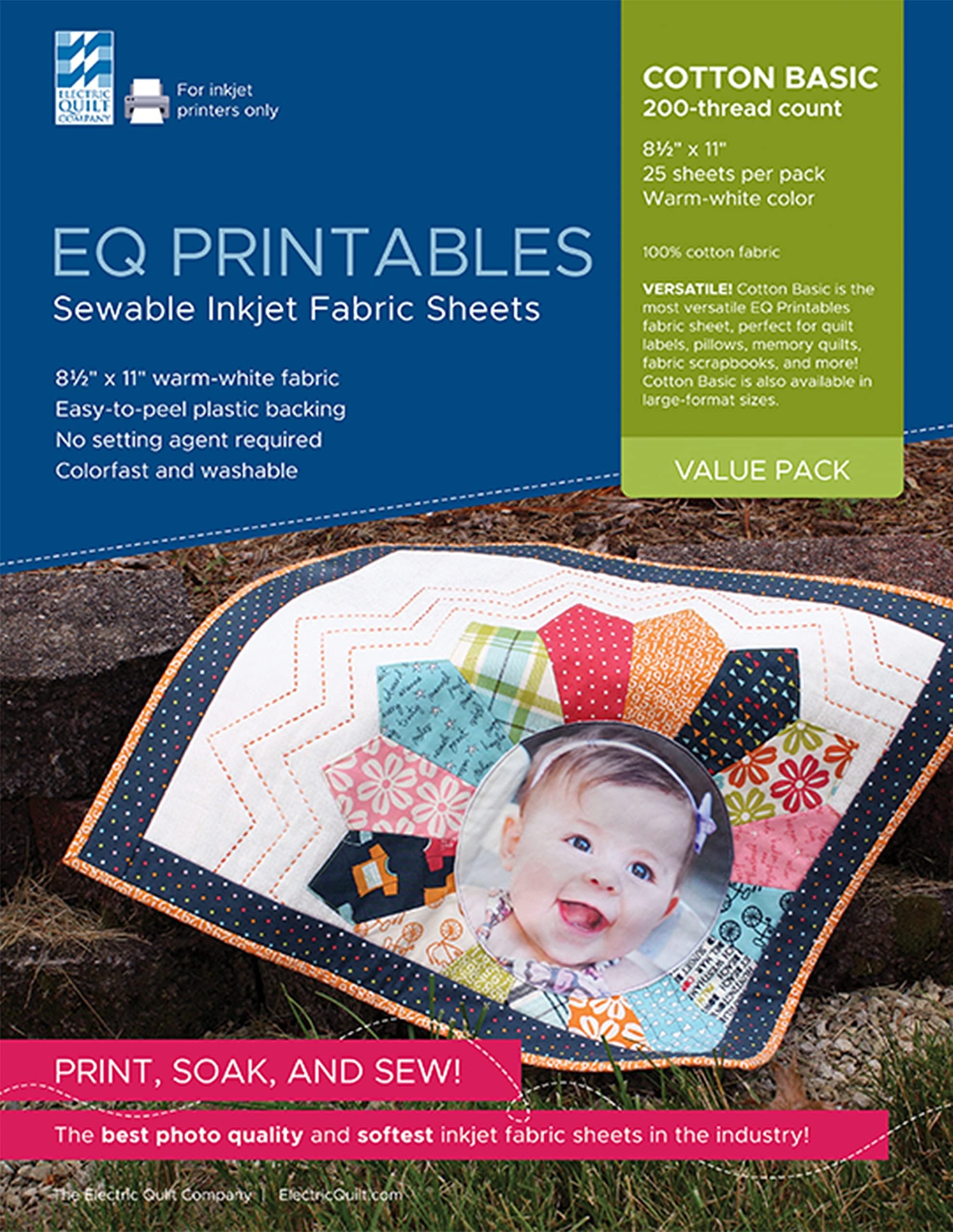 Electric Quilt EQ Printables: 25 Inkjet Fabric Sheets