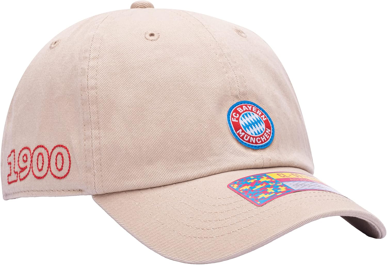 Fan Ink Bayern Munich Soccer 'Safari' Classic Style Adjustable Hat/Cap Khaki