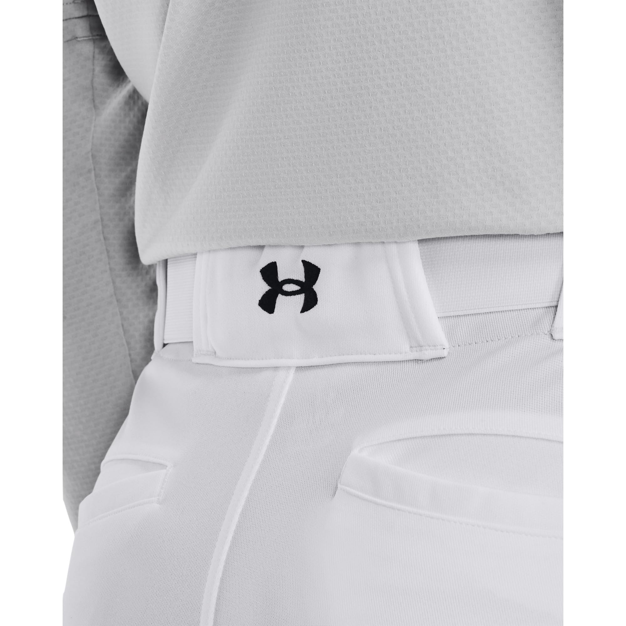 Under Armour Women's Standard Utility Softball Pants 22, (100) White / / Black, Medium