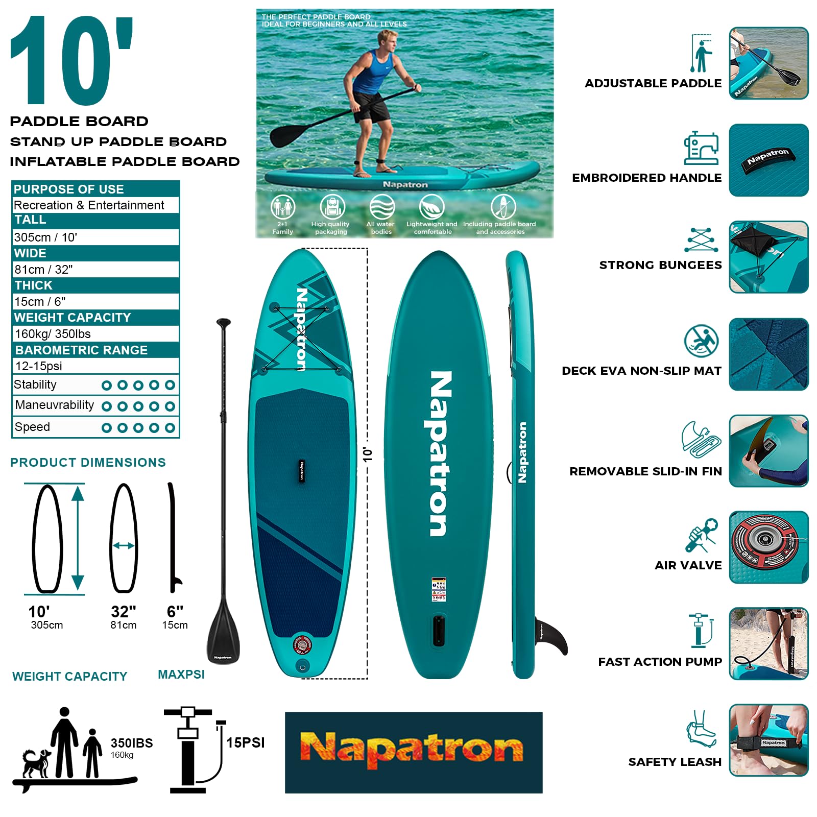 空気注入式パドルボード 丈夫で安定したファミリータイム SUPボード 空気注入式パドルボード 丈夫で安定したファミリータイム SUPボード