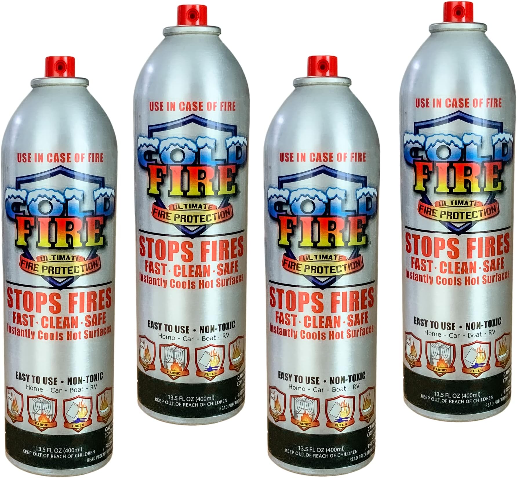 Cold Fire 13oz- Ultimate Fire Protection (4pack)