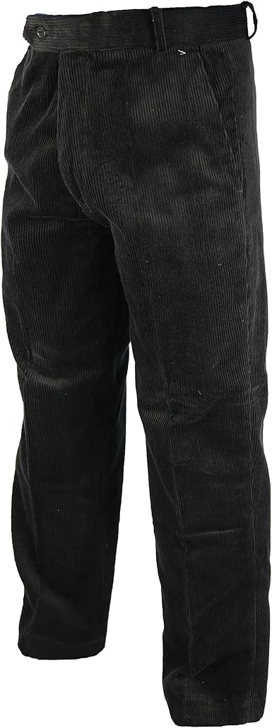 black corduroy trousers