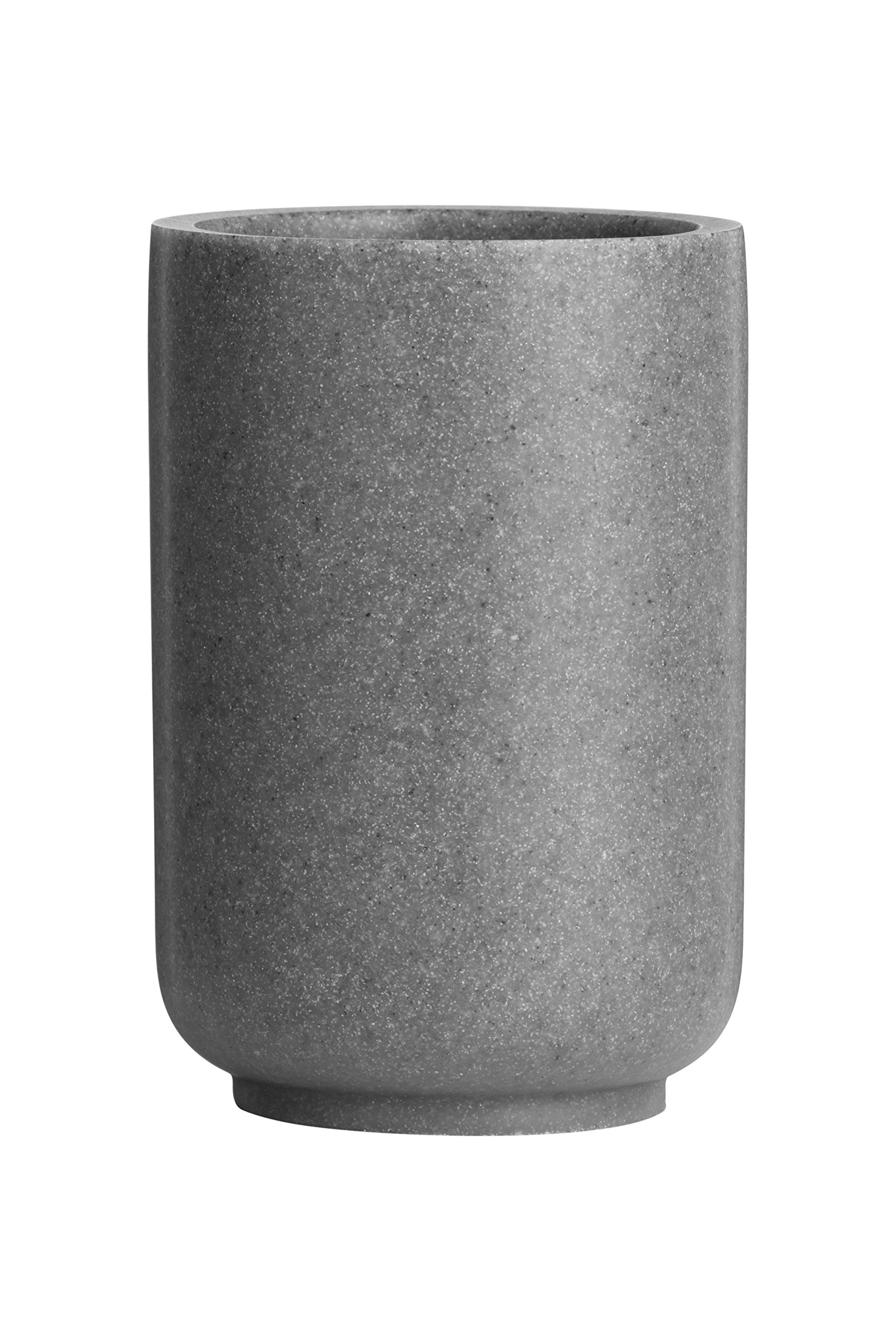 Premier Grey Housewares Toothbrush Holder, Toothbrush Dispenser, Toothbrush Holders For Bathroom, Bathroom Storage - Stone