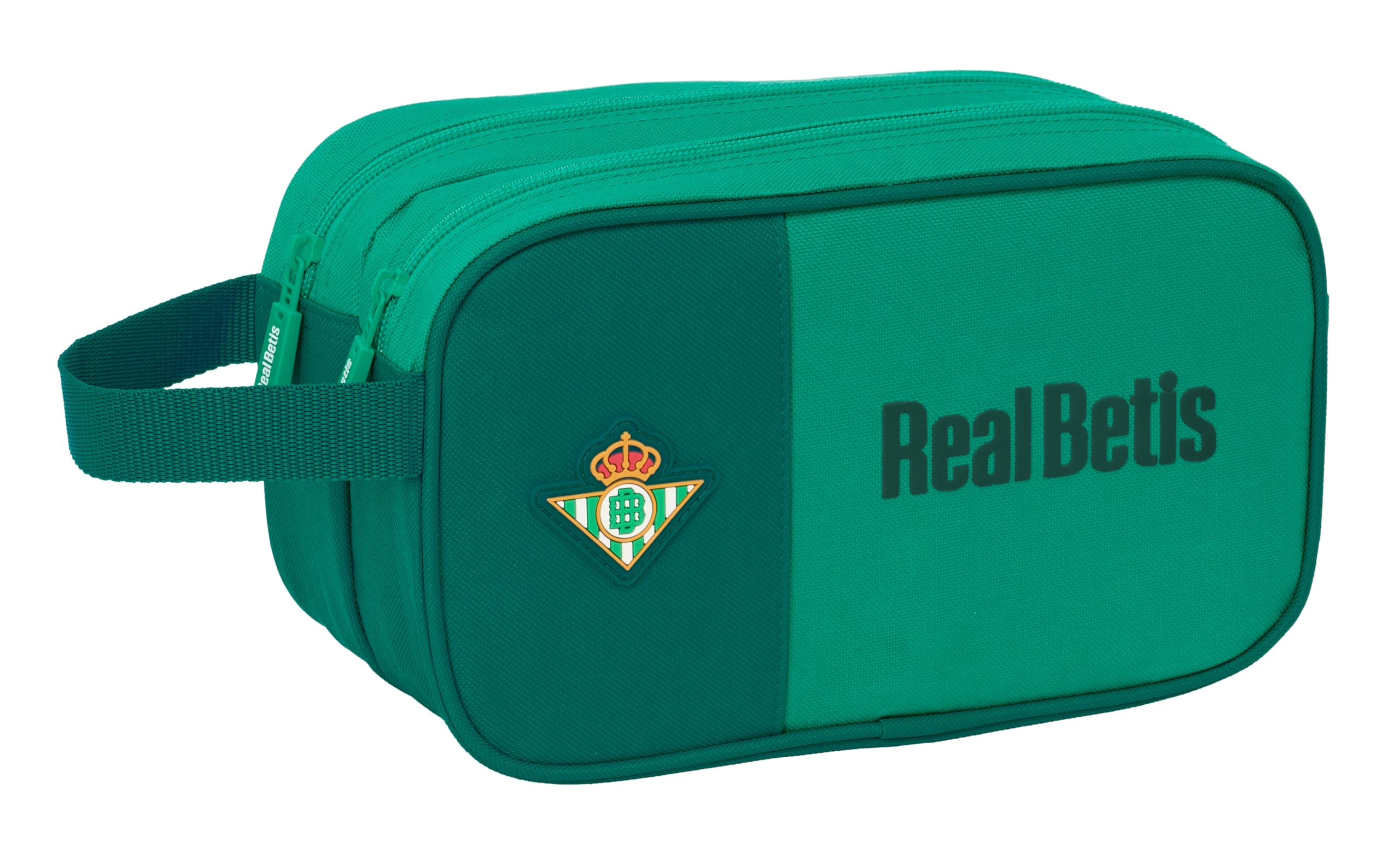 Safta REAL BETIS BALOMPIÉ – Large Children's School Toiletry Bag, Children's Toiletry Bag, Adaptable to Trolley, Ideal for Children from 5 to 14 Years, Comfortable and Versatile, Quality and