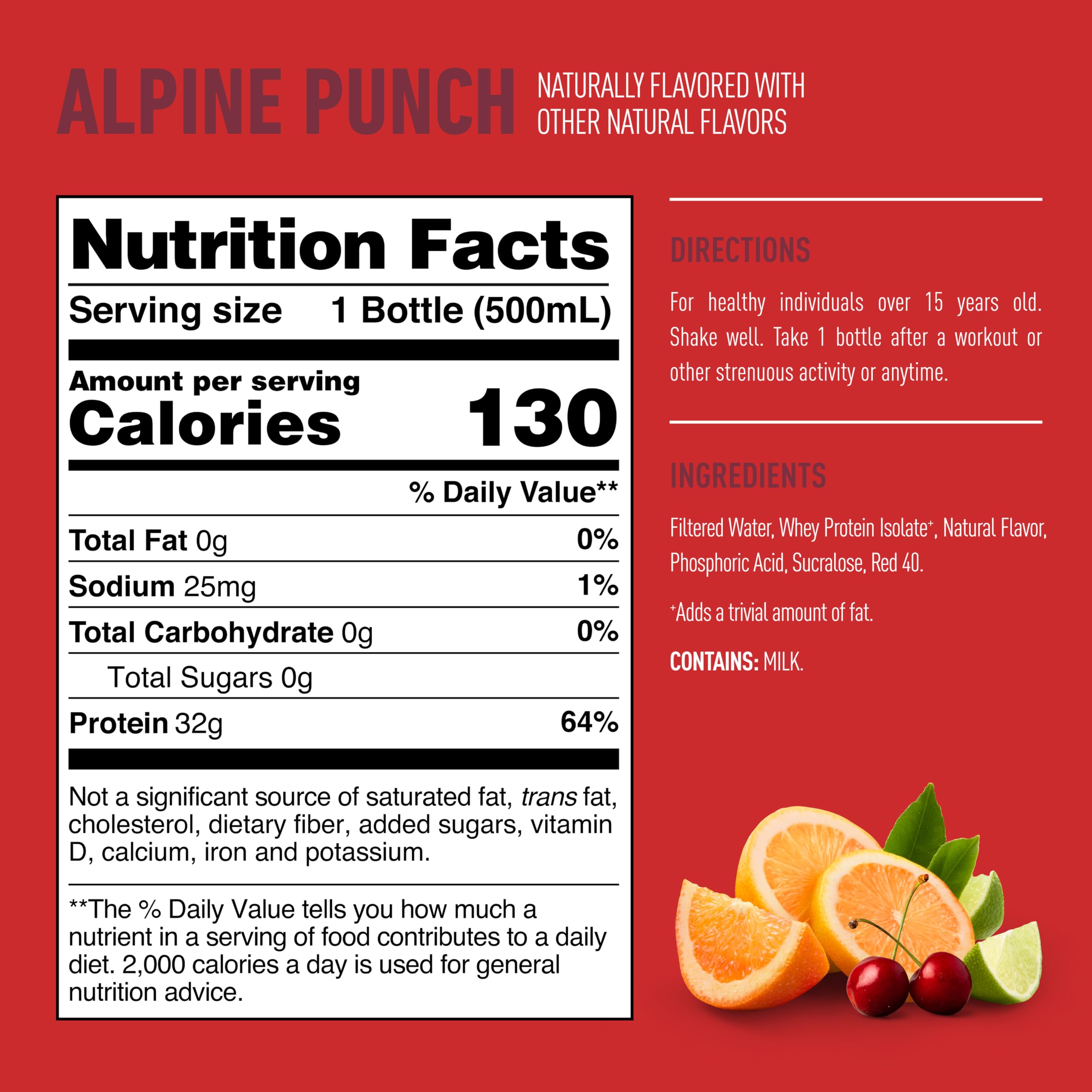 Isopure Zero Carb Clear Protein Drink, Alpine Punch 12 Count — Amazon image 10