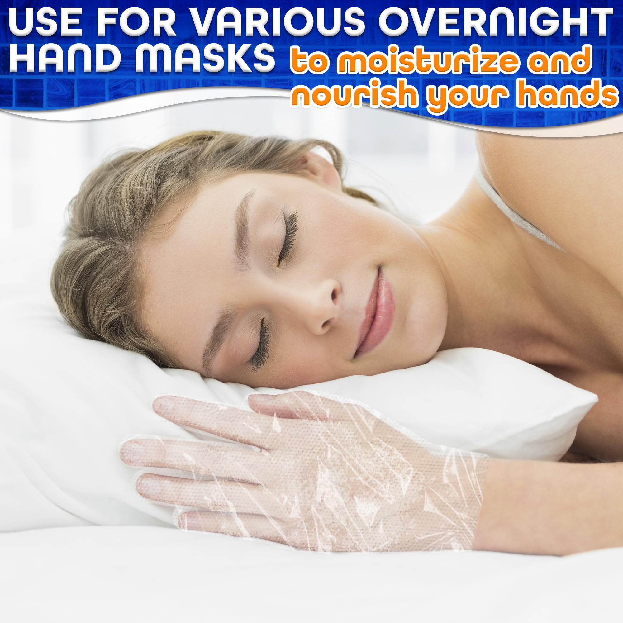 200 guantes de parafina para manos, ligeros, desechables, transparentes, a prueba de fugas, guantes universales de cera de parafina de plástico para manos, suaves, fáciles de usar para cocinar, comer 7