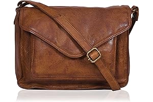 Leather Flapover Crossbody Purse: USA-Crafted Charm, Meets Modern Style
