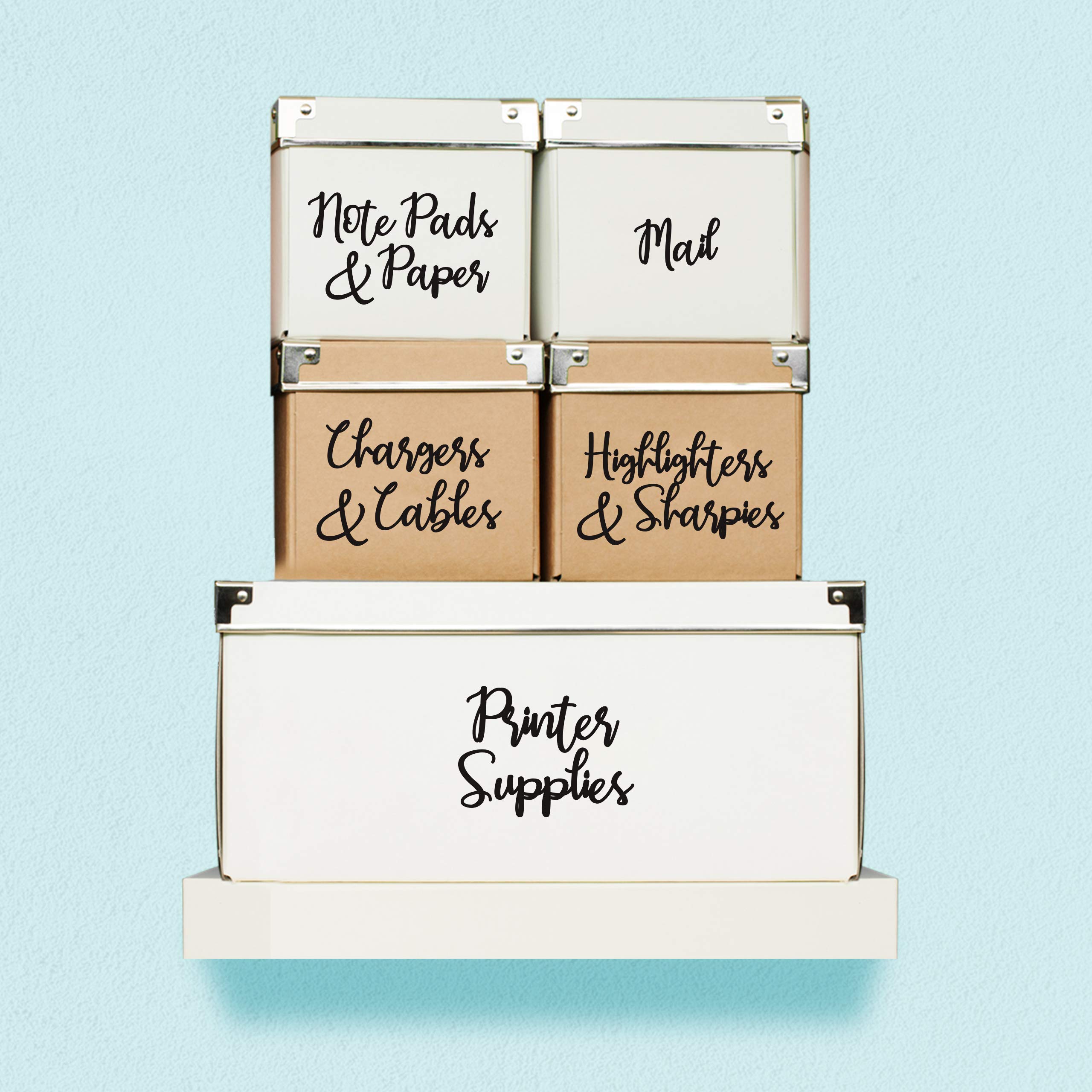 Good Karma Studio 195 Household Labels + 15 Blank Labels, Laundry Room