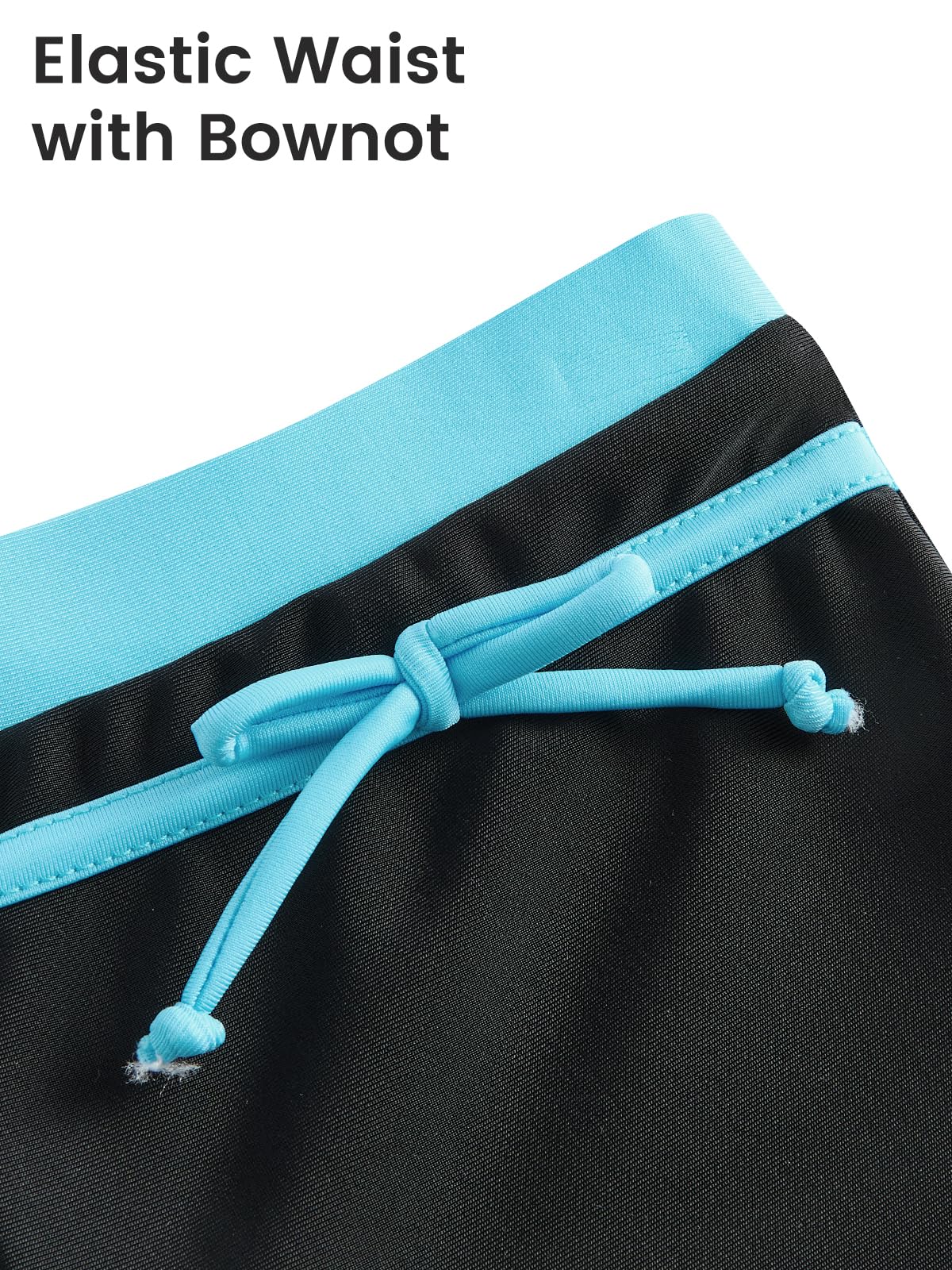 JiAmy Costume da bagno sportivo da bambina, 2 pezzi, con top senza maniche e pantaloncini da bagno, a righe a blocchi di colore, per bambini dai 5 ai 12 anni