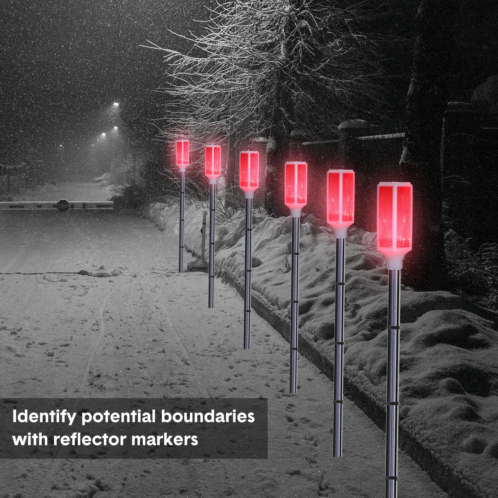 Best solar driveway marker lights Hotsell Amazon Macarrie 6 Pcs Solar  Powered Driveway Markers Reflector Lights, image size:1600x1600