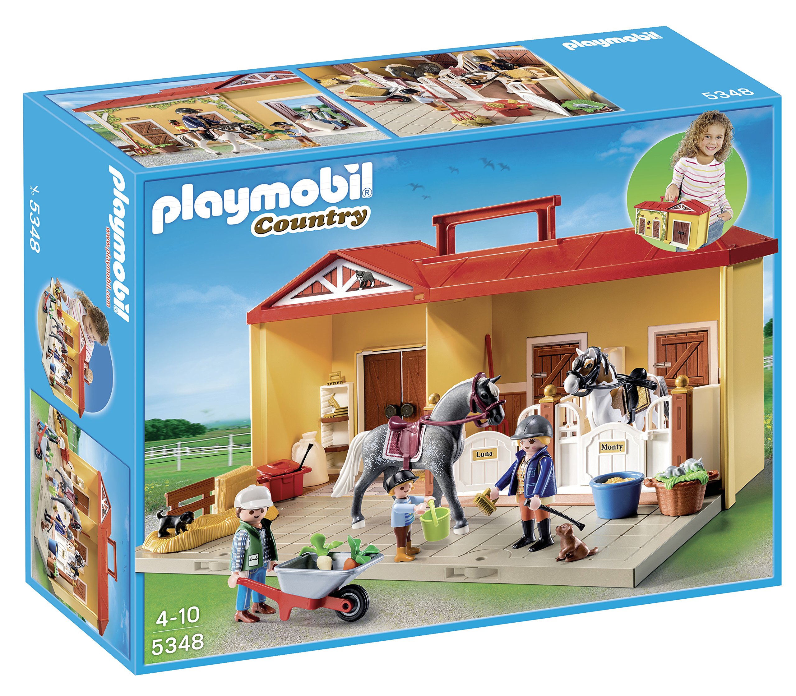 Cheap playmobil horse farm stables 2025