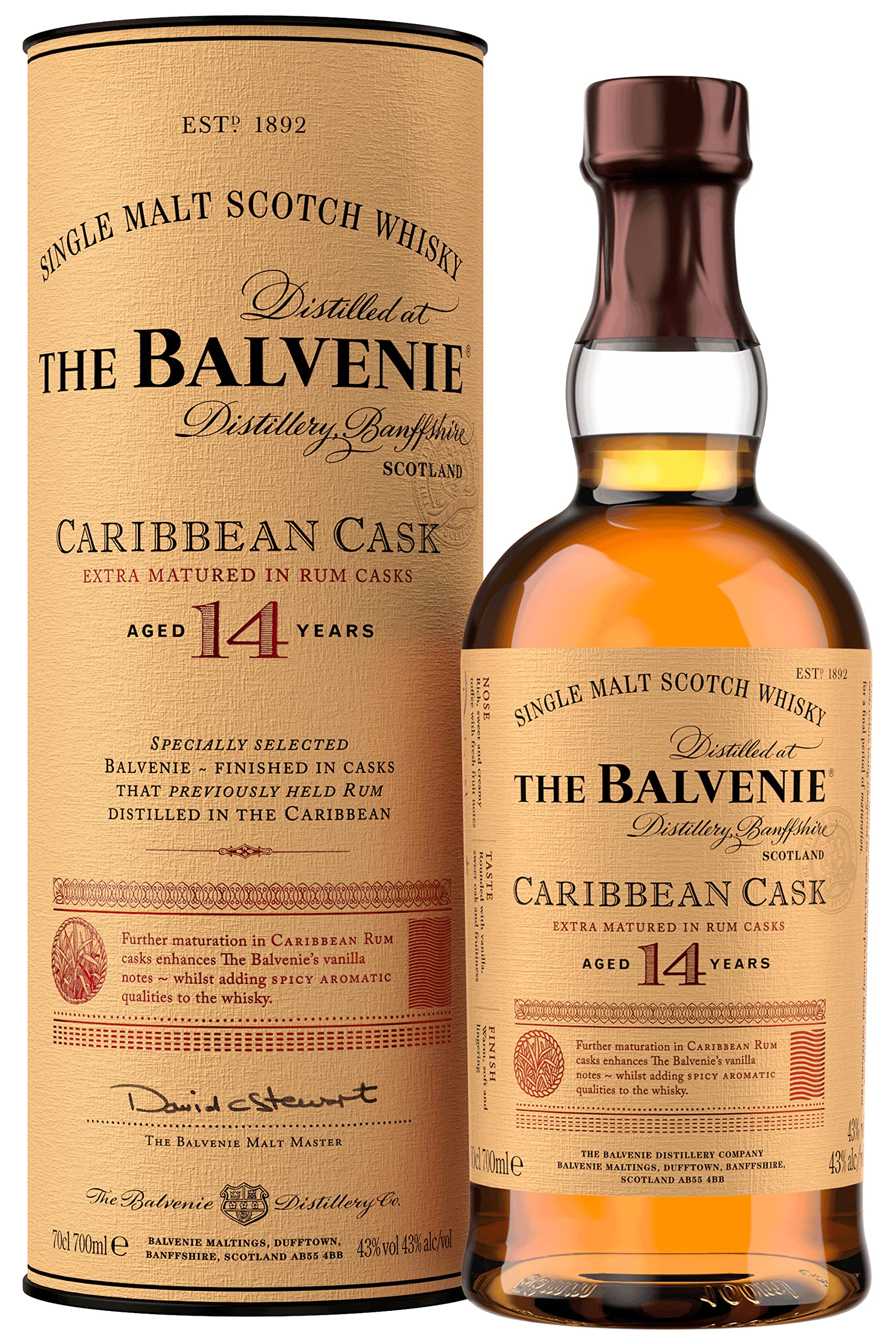 THE BALVENIE シングルモルトスコッチウイスキー 700ml Amazon.co.jp 