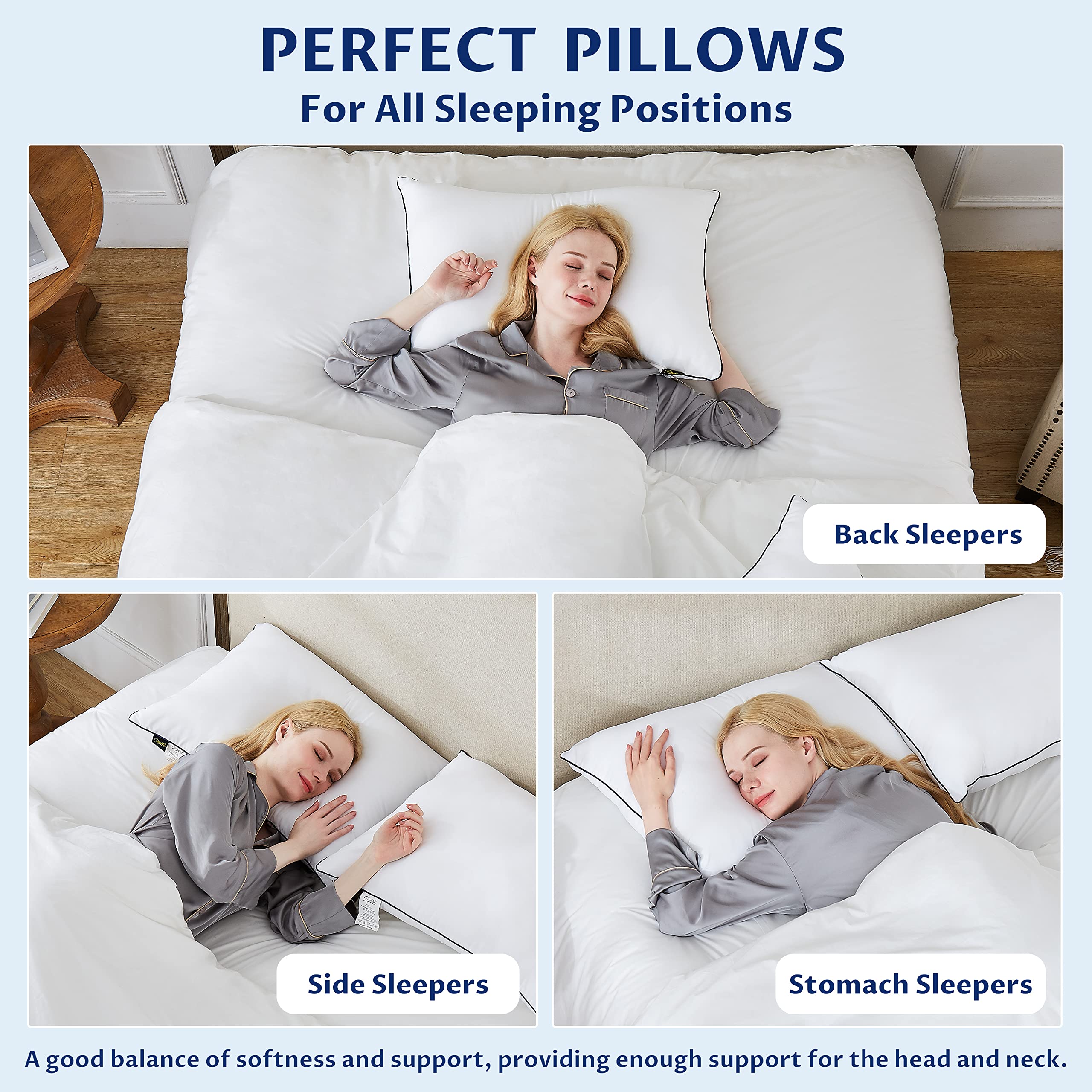 Pillows For Back Sleepers Back/Side Combination Sleeper Pillow