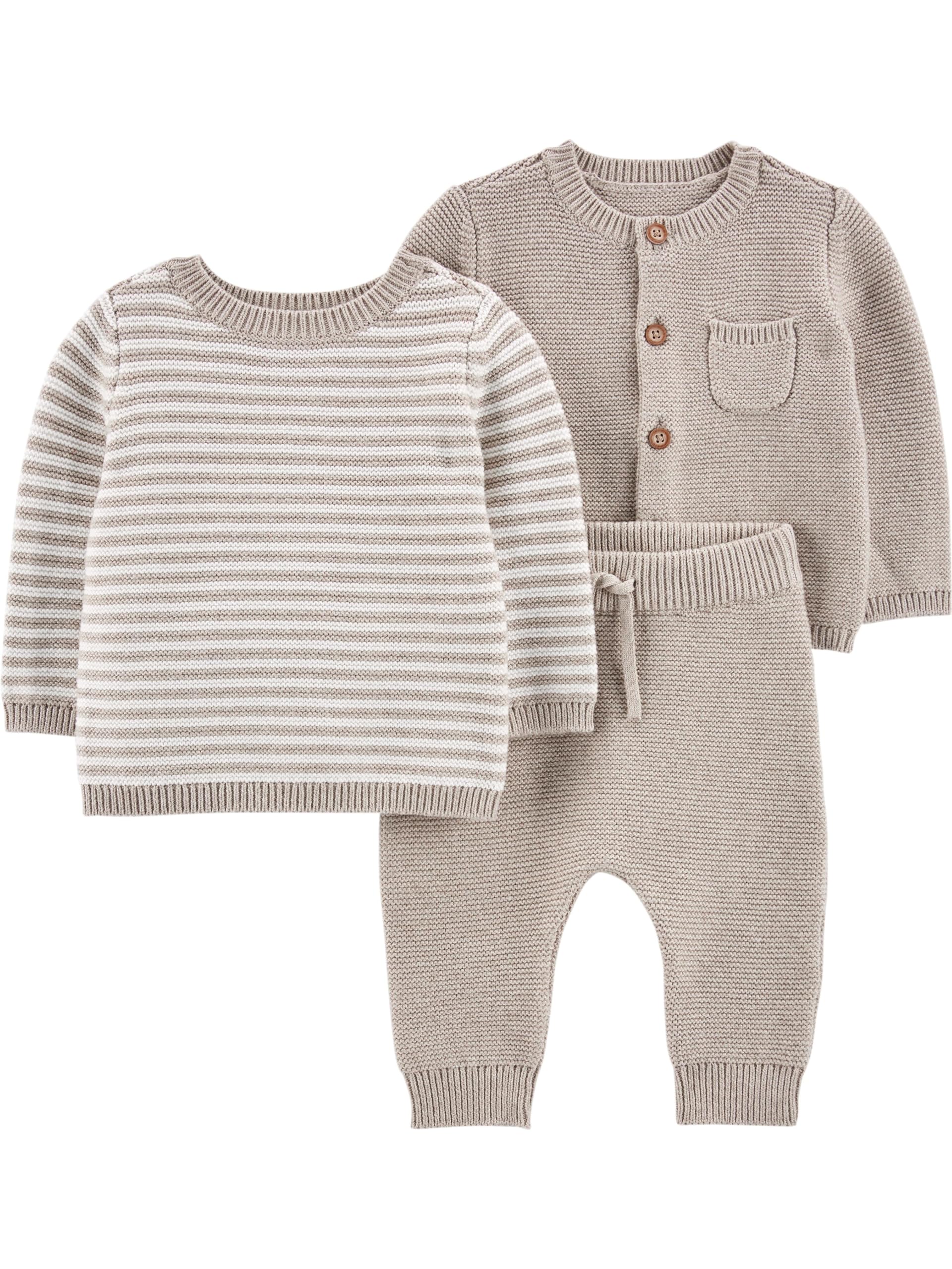 simple joys by carter39s unisex-baby 3-piece sweater set