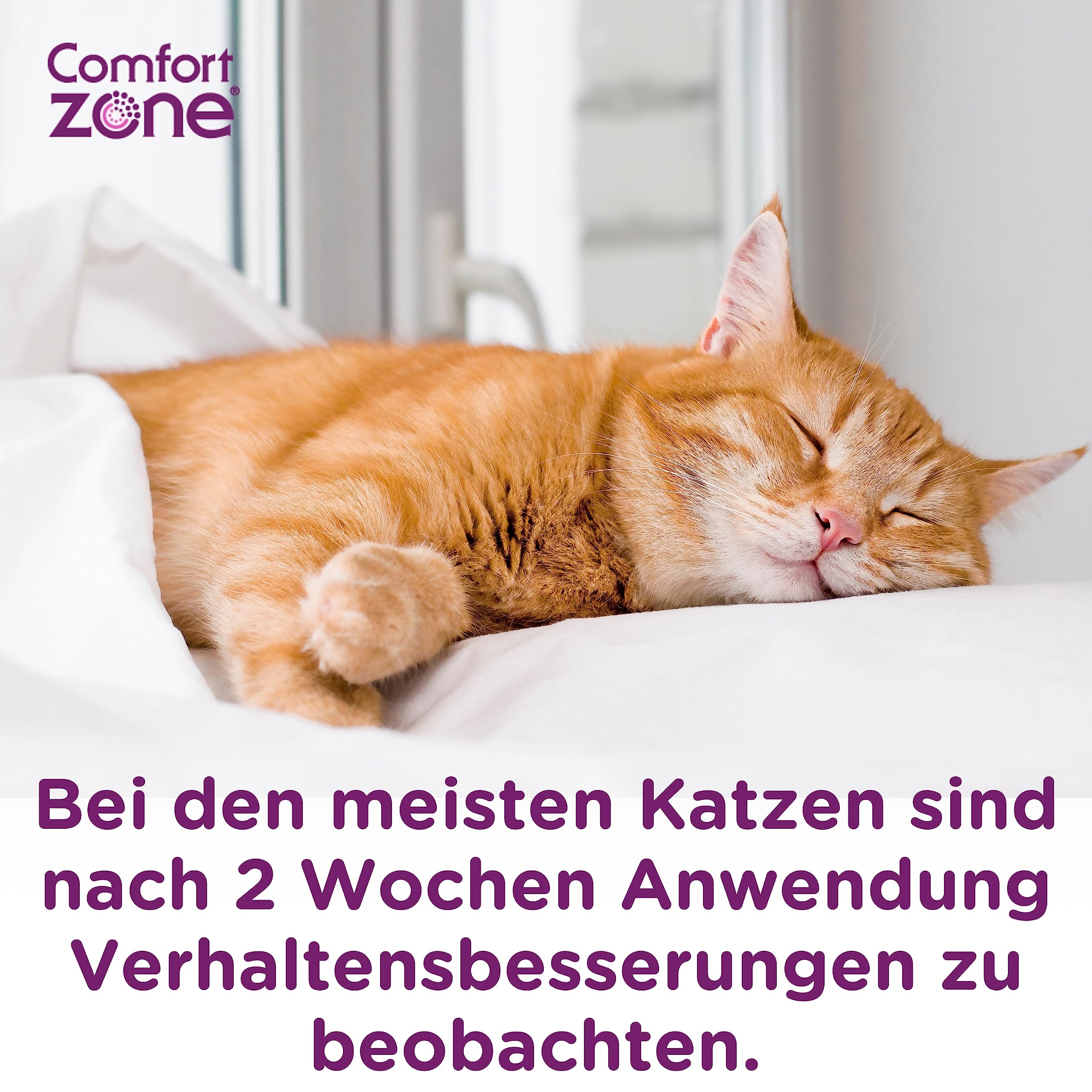 4er-Nachfüllpack im Sparpaket (120 Tage) für Comfort Zone Diffuser, Pheromone für EIN entspanntes Zuhause - reduziert Stress, Markieren, Kratzen und andere problematische Verhaltensweisen.