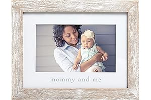 Pearhead Mommy and Me Rustic Keepsake Picture Frame: Cherish Moments