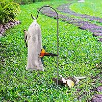 Vista 7 de Weewooday 6 Piezas Alimentador de Calcetín para Pinzón Calcetines de Cardo Alimentador de Pájaros Saco Instantáneo de Semillas para Colgar al Aire