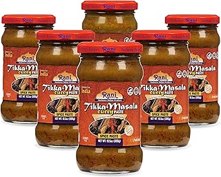 Rani Tikka Masala Cooking Spice Paste 10.5oz (300g) Glass Jar, Pack of 5...