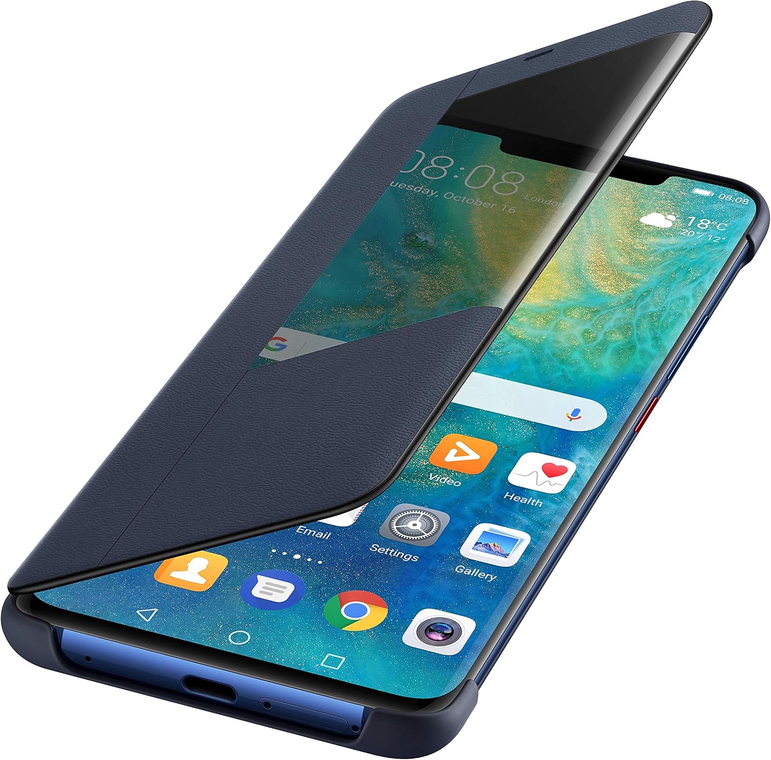 Huawei Smart View Flip Cover/Case for Mate 20 Pro - Deep Blue