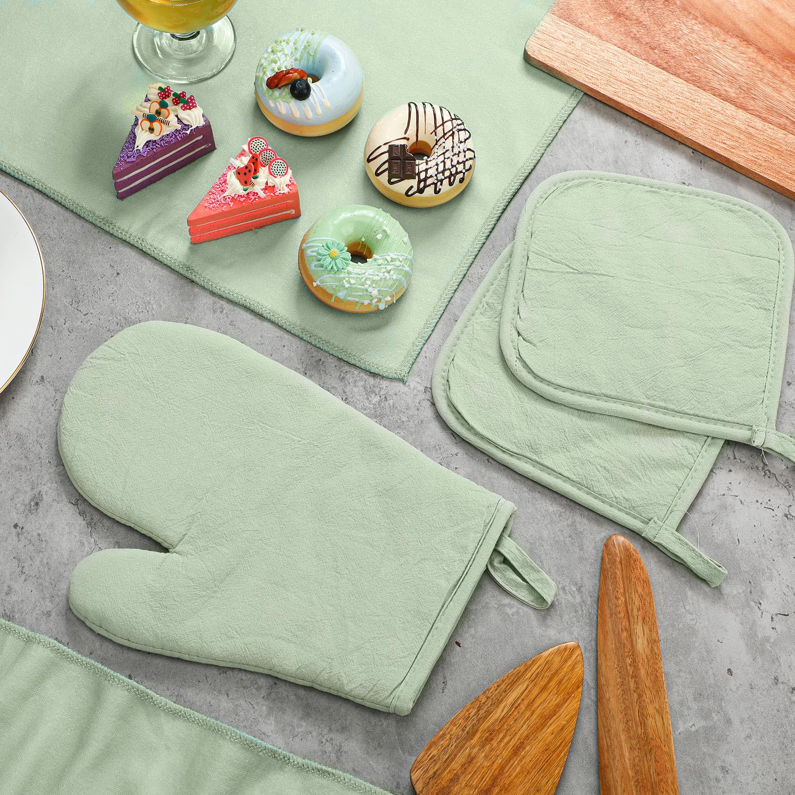 Oven Mitts Pot Holders Sets/Kitchen Towels And Dishcloths, Oven Gloves Kitchen Dish - View #6